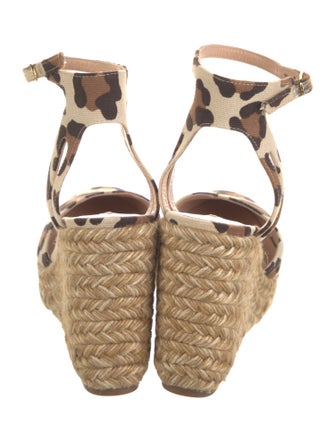 Stuart Weitzman Canvas Animal Print Pumps