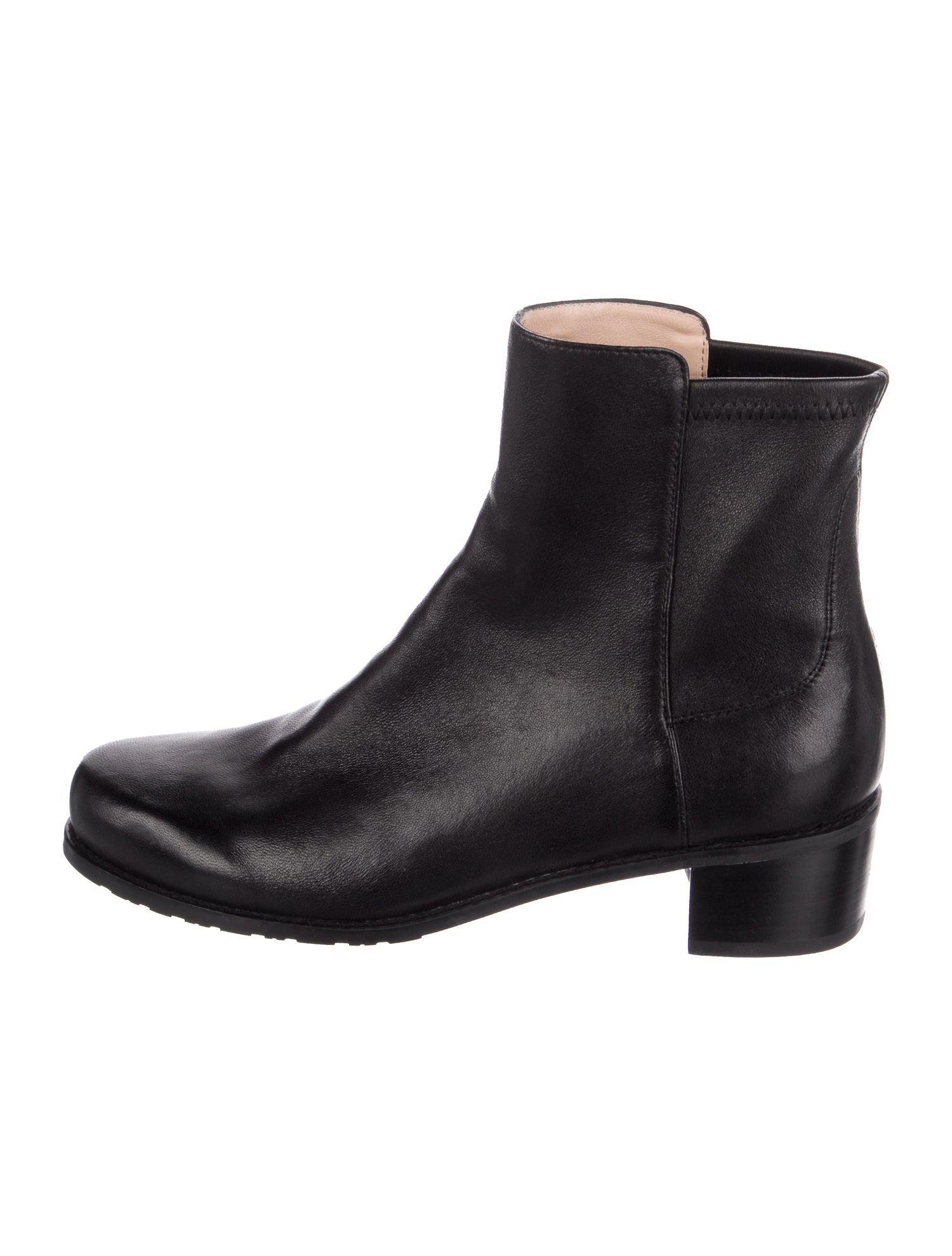 Stuart Weitzman Leather Moto Boots
