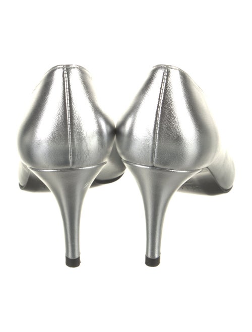 Stuart Weitzman Leather Cutout Accent Pumps