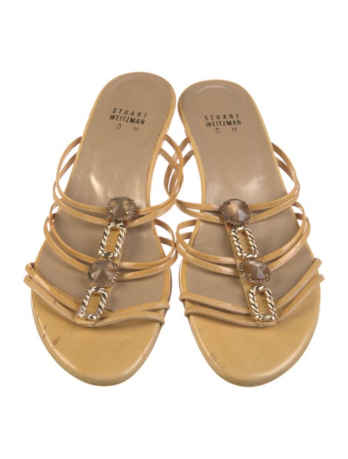 Stuart Weitzman Leather Slides