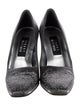 Stuart Weitzman Satin Crystal Embellishments Pumps