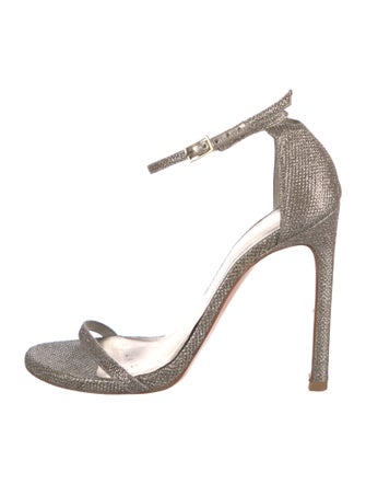 Stuart Weitzman Glitter Glitter Accents Sandals