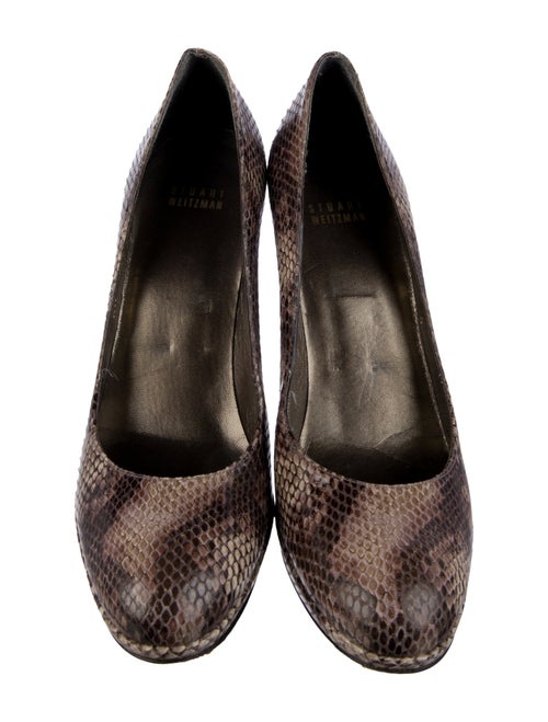 Stuart Weitzman Leather Animal Print Pumps