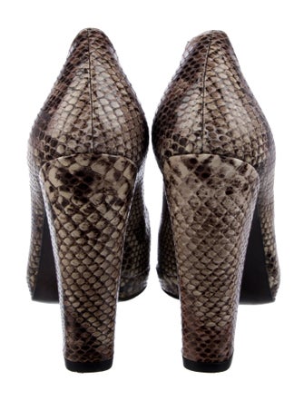 Stuart Weitzman Leather Animal Print Pumps