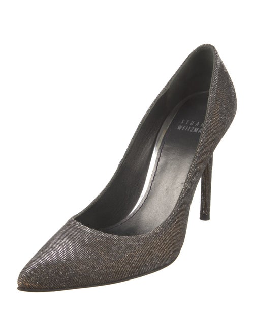 Stuart Weitzman Glitter Printed Pumps