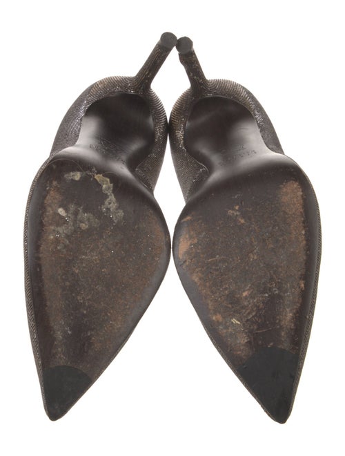 Stuart Weitzman Glitter Printed Pumps