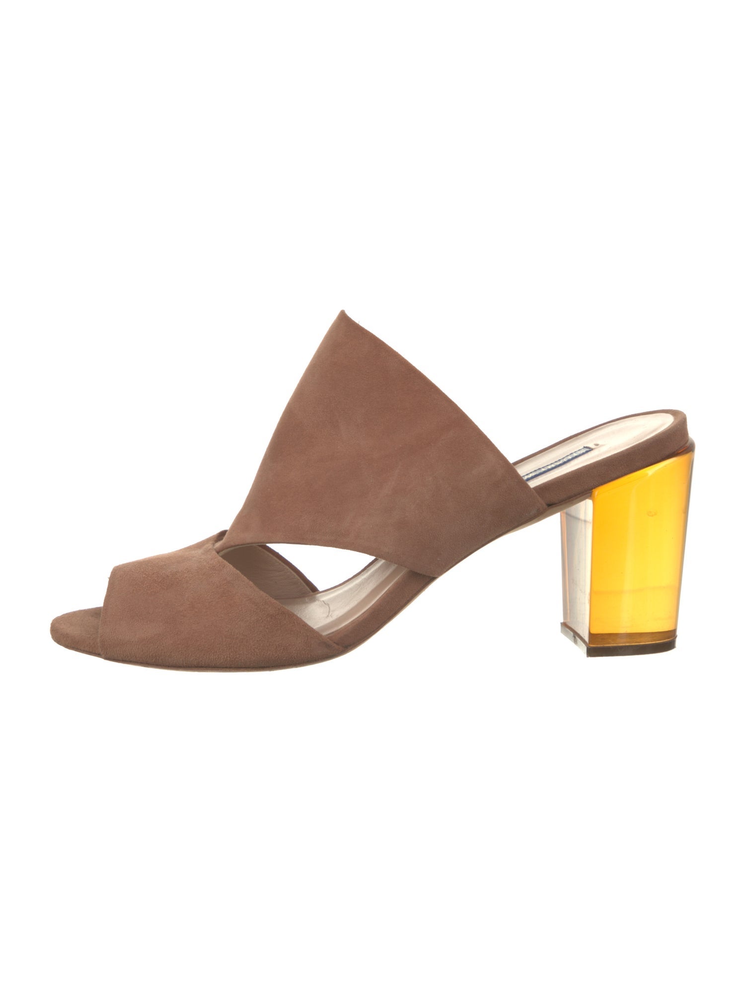 Stuart Weitzman Suede Slides