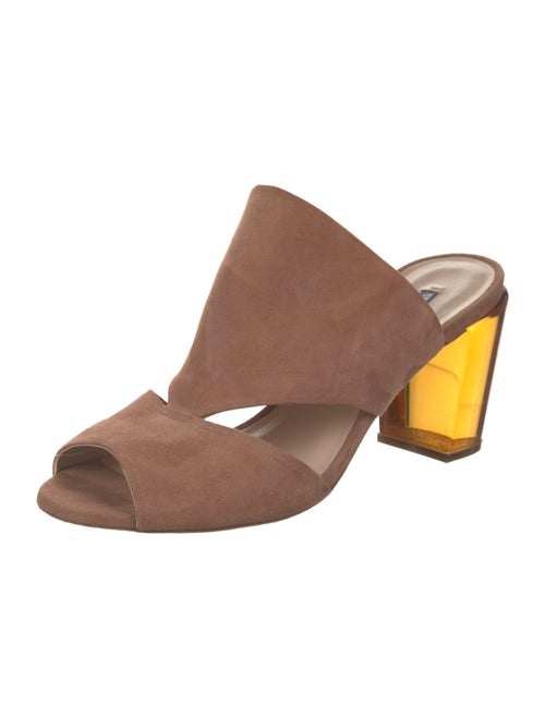 Stuart Weitzman Suede Slides