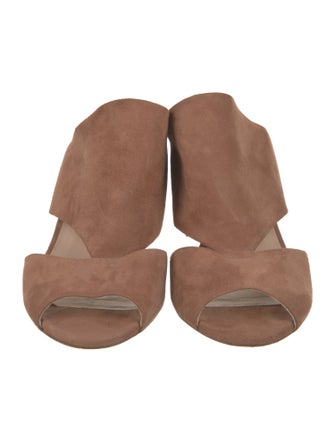 Stuart Weitzman Suede Slides