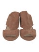 Stuart Weitzman Suede Slides