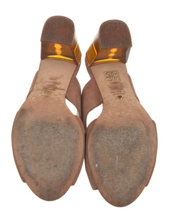 Stuart Weitzman Suede Slides