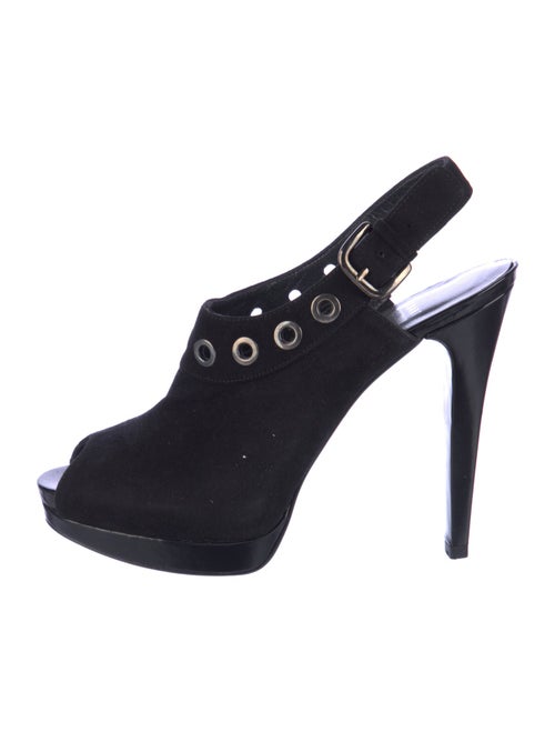 Stuart Weitzman Suede Slingback Pumps