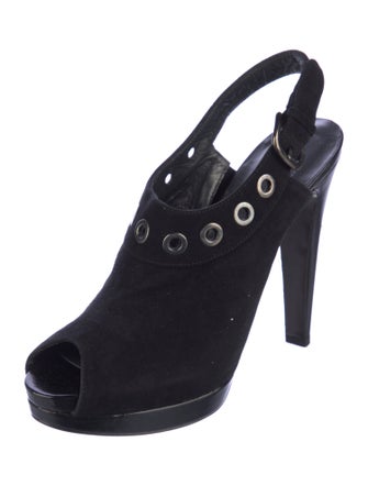 Stuart Weitzman Suede Slingback Pumps