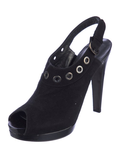 Stuart Weitzman Suede Slingback Pumps