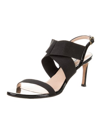 Stuart Weitzman Patent Leather Slingback Sandals
