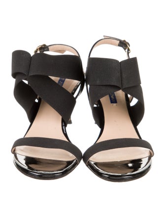 Stuart Weitzman Patent Leather Slingback Sandals