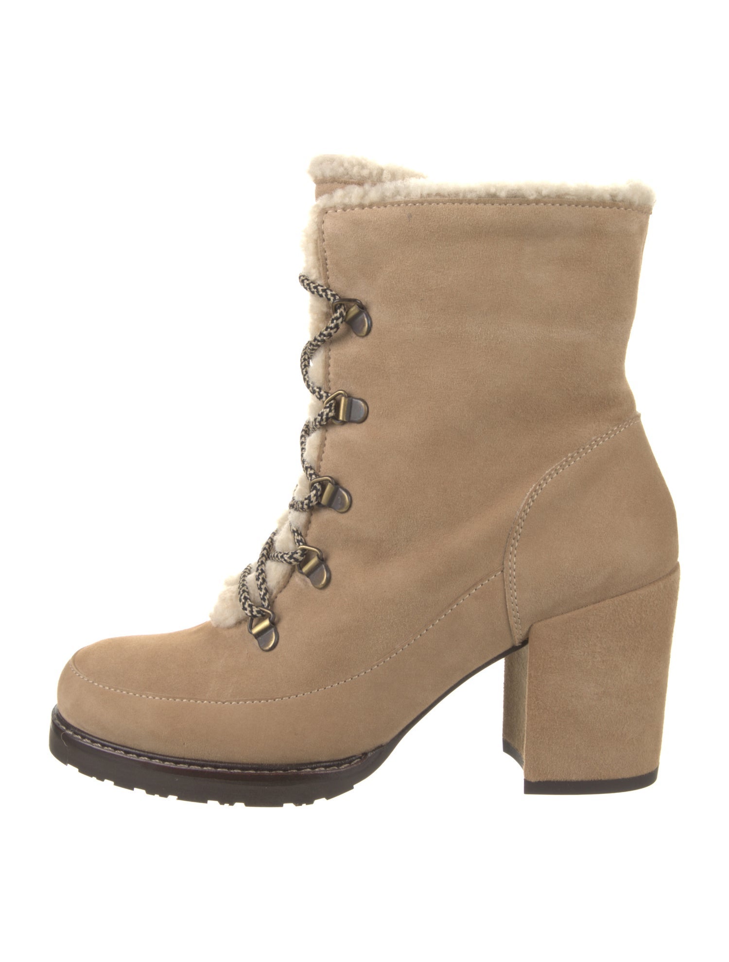 Stuart Weitzman Suede Lace-Up Boots