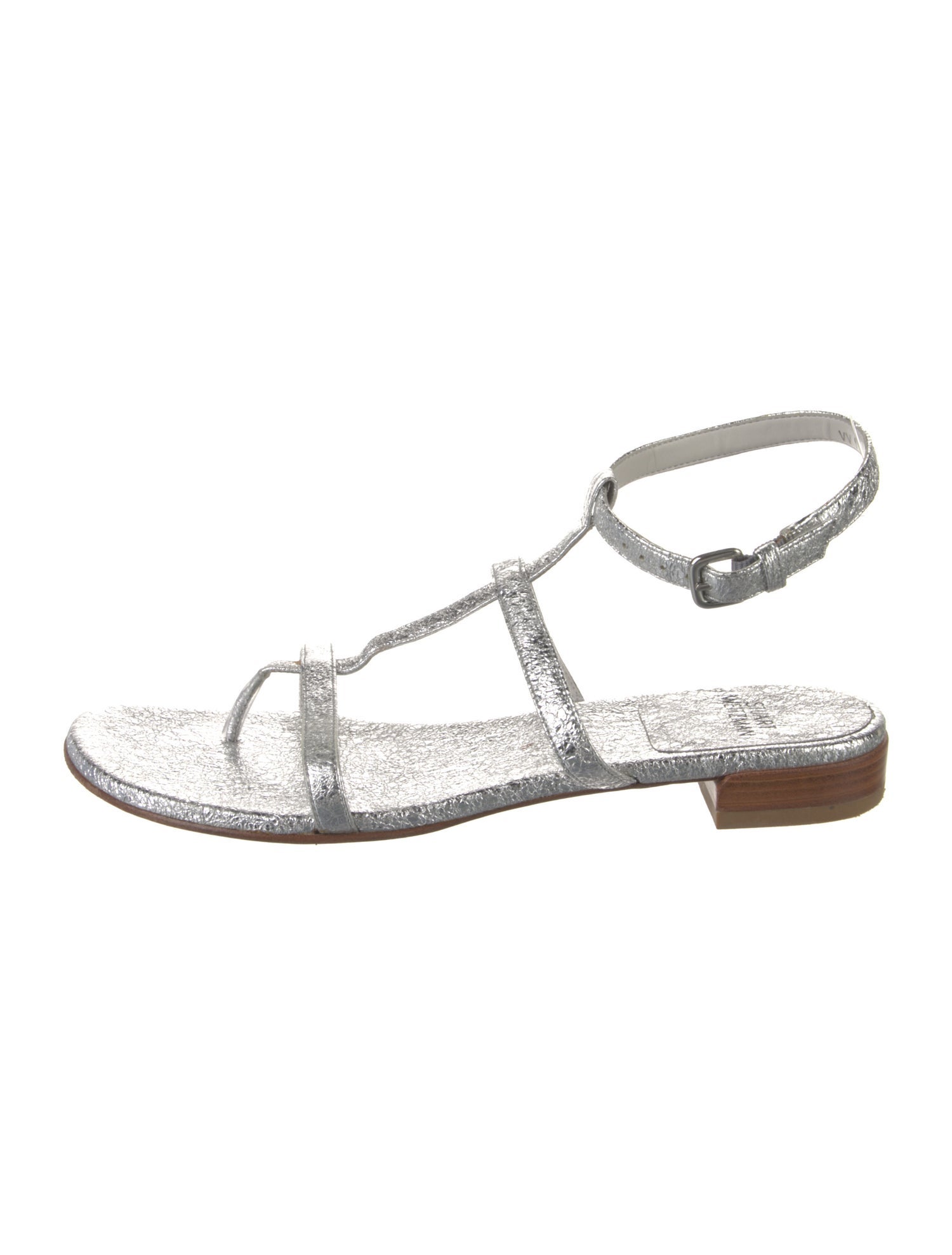 Stuart Weitzman Glitter Crystal Embellishments Gladiator Sandals