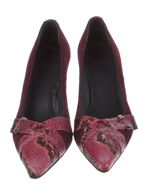 Stuart Weitzman Suede Printed Pumps