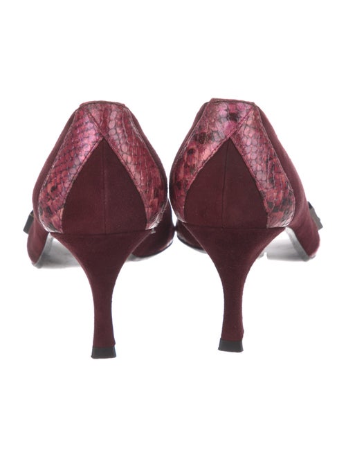 Stuart Weitzman Suede Printed Pumps