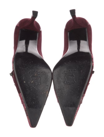 Stuart Weitzman Suede Printed Pumps