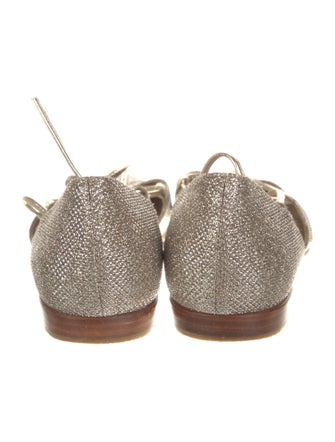 Stuart Weitzman Glitter D'Orsay Flats