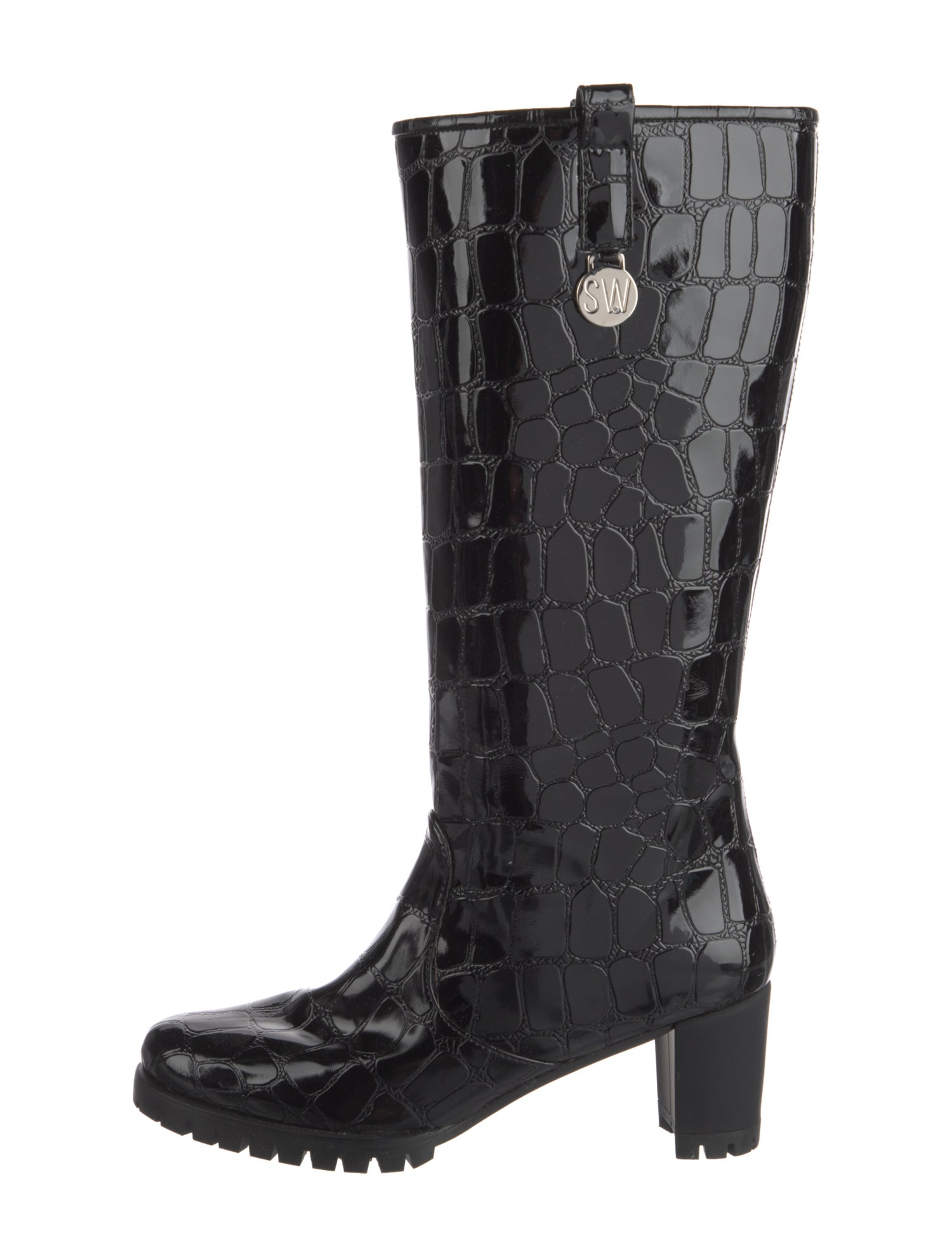 Stuart Weitzman Patent Leather Rain Boots