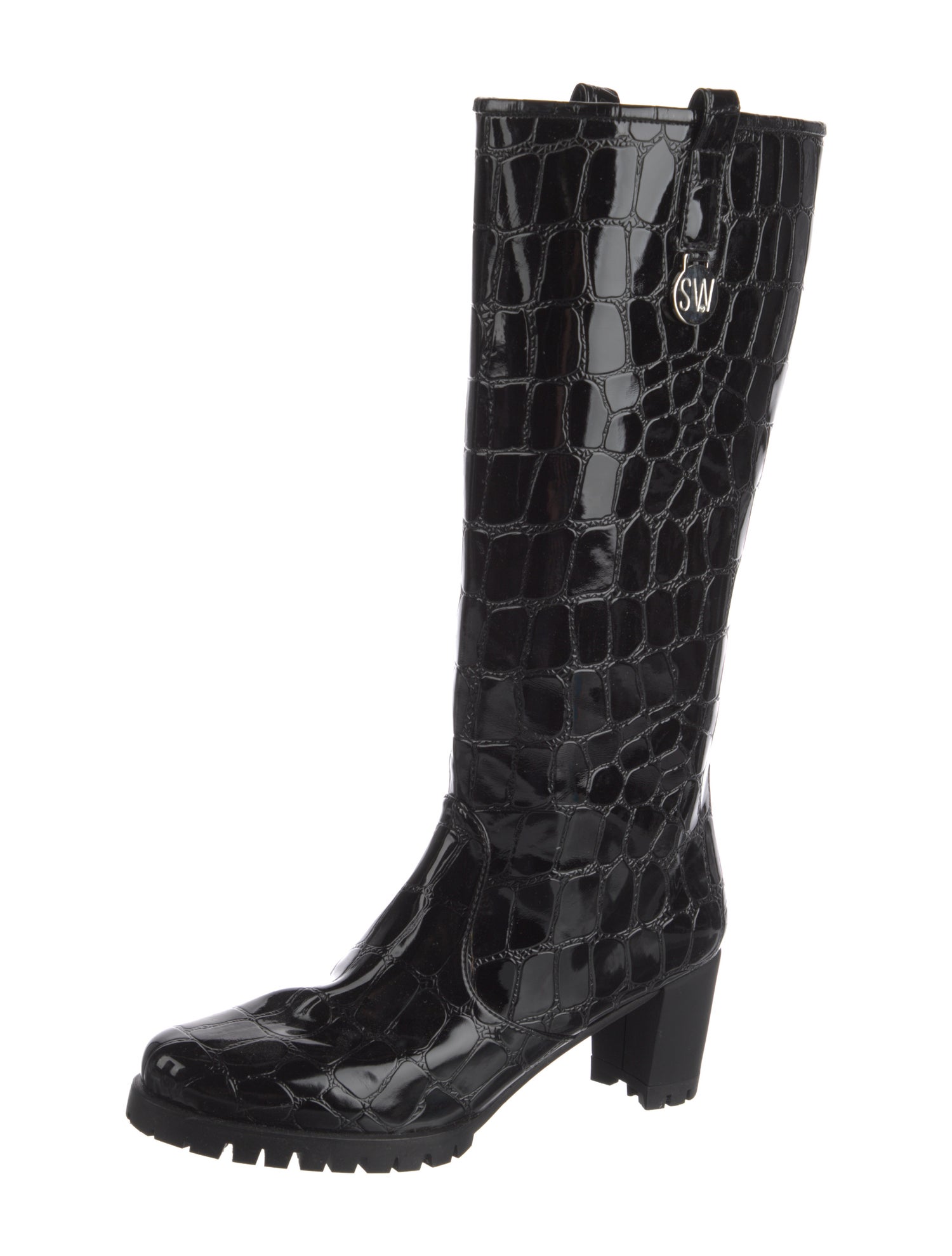 Stuart Weitzman Patent Leather Rain Boots