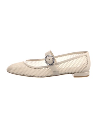 Stuart Weitzman Mesh Mary Jane Flats