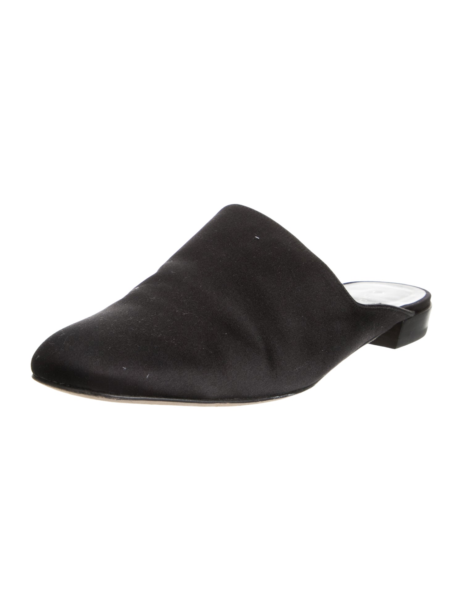 Stuart Weitzman Satin Mules