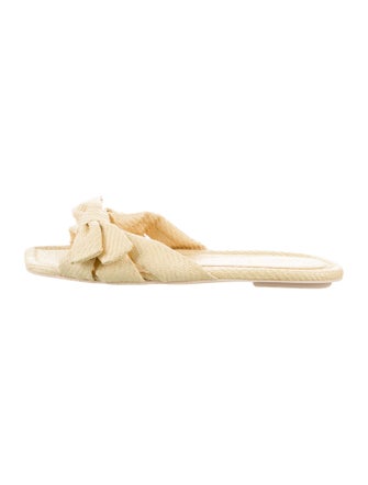 Stuart Weitzman Raffia Slides