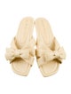 Stuart Weitzman Raffia Slides
