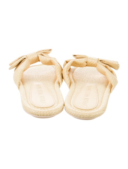 Stuart Weitzman Raffia Slides