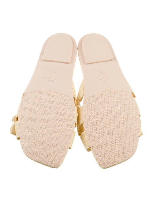 Stuart Weitzman Raffia Slides