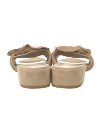 Stuart Weitzman Suede Slides