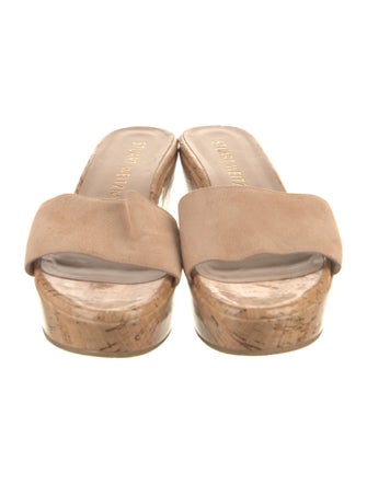 Stuart Weitzman Suede Slides