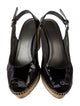 Stuart Weitzman Patent Leather Slingback Sandals