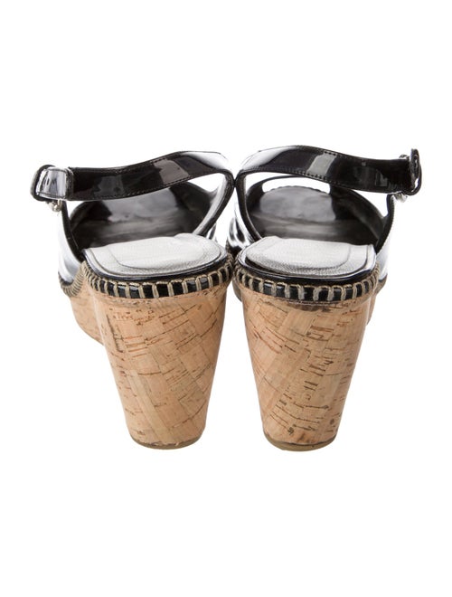 Stuart Weitzman Patent Leather Slingback Sandals