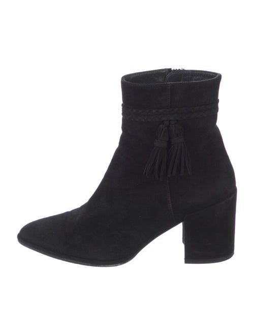 Stuart Weitzman Suede Tassel Accents Boots