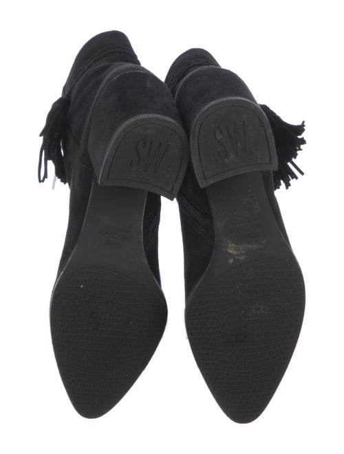 Stuart Weitzman Suede Tassel Accents Boots