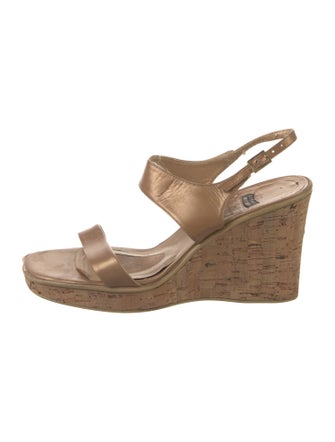 Stuart Weitzman Patent Leather Slingback Sandals