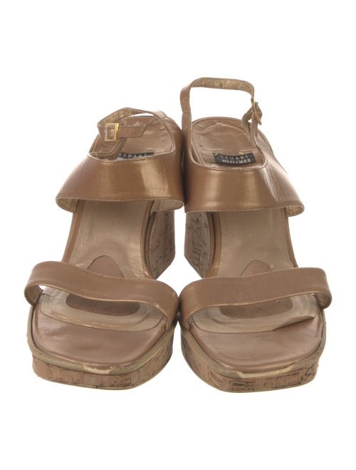 Stuart Weitzman Patent Leather Slingback Sandals