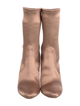 Stuart Weitzman Satin Sock Boots