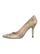 Stuart Weitzman Leather Animal Print Pumps
