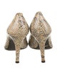 Stuart Weitzman Leather Animal Print Pumps