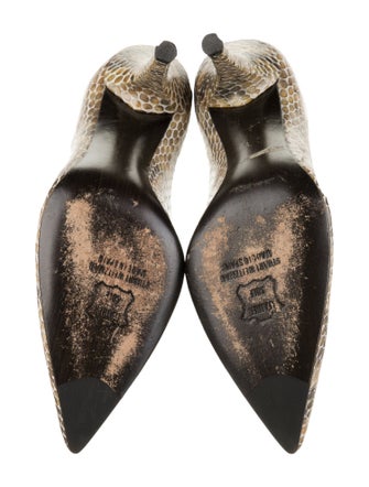 Stuart Weitzman Leather Animal Print Pumps