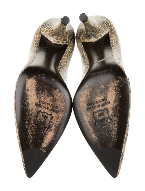 Stuart Weitzman Leather Animal Print Pumps