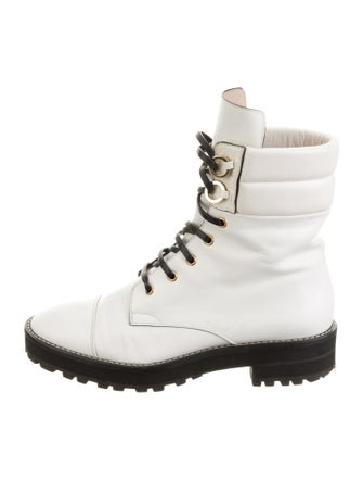 Stuart Weitzman Leather Combat Boots