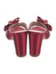 Stuart Weitzman Satin Bow Accents Slides