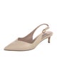 Stuart Weitzman Leather Slingback Pumps